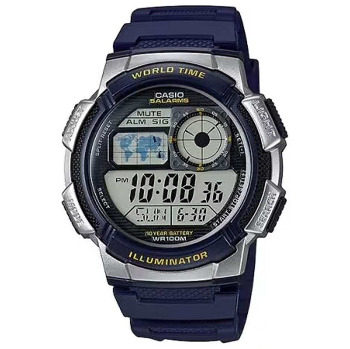 MONTRE CASIO HOMME CHRONO SILICONE